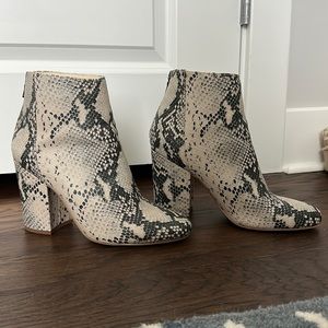 Steve Madden Snakeskin Ankle Booties